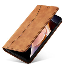 Заредете изображение във визуализатора на галерията – Magnet Fancy Case Case for Xiaomi Redmi Note 11 Pouch Wallet Card Holder Brown - TopMag
