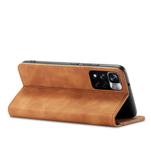 Заредете изображение във визуализатора на галерията – Magnet Fancy Case Case for Xiaomi Redmi Note 11 Pro Cover Card Wallet Card Holder Brown - TopMag
