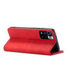 Заредете изображение във визуализатора на галерията – Magnet Fancy Case Case for Xiaomi Redmi Note 11 Pro Cover Card Wallet Card Stand Red - TopMag
