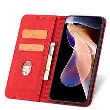Заредете изображение във визуализатора на галерията – Magnet Fancy Case Case for Xiaomi Redmi Note 11 Pro Cover Card Wallet Card Stand Red - TopMag
