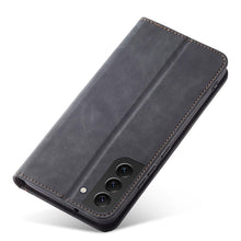 Заредете изображение във визуализатора на галерията – Magnet Fancy Case Case for Samsung Galaxy S22 + (S22 Plus) Pouch Wallet Card Holder Black - TopMag
