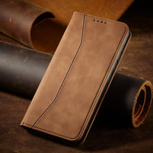 Заредете изображение във визуализатора на галерията – Magnet Fancy Case Case for Samsung Galaxy S22 + (S22 Plus) Pouch Wallet Card Holder Brown - TopMag
