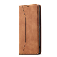 Заредете изображение във визуализатора на галерията – Magnet Fancy Case Case for Samsung Galaxy S22 + (S22 Plus) Pouch Wallet Card Holder Brown - TopMag
