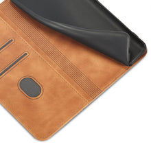 Заредете изображение във визуализатора на галерията – Magnet Fancy Case Case for Samsung Galaxy S22 + (S22 Plus) Pouch Wallet Card Holder Brown - TopMag
