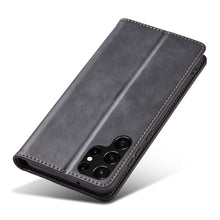 Заредете изображение във визуализатора на галерията – Magnet Fancy Case Case for Samsung Galaxy S22 Ultra Cover Card Wallet Card Stand Black - TopMag
