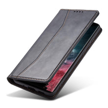 Заредете изображение във визуализатора на галерията – Magnet Fancy Case Case for Samsung Galaxy S22 Ultra Cover Card Wallet Card Stand Black - TopMag
