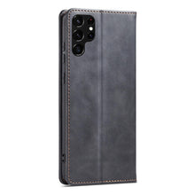 Заредете изображение във визуализатора на галерията – Magnet Fancy Case Case for Samsung Galaxy S22 Ultra Cover Card Wallet Card Stand Black - TopMag
