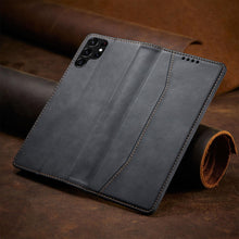 Заредете изображение във визуализатора на галерията – Magnet Fancy Case Case for Samsung Galaxy S22 Ultra Cover Card Wallet Card Stand Black - TopMag
