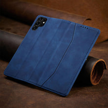Заредете изображение във визуализатора на галерията – Magnet Fancy Case Case for Samsung Galaxy S22 Ultra Cover Card Wallet Card Stand Blue - TopMag
