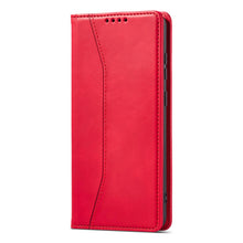 Заредете изображение във визуализатора на галерията – Magnet Fancy Case Case for Samsung Galaxy S22 Ultra Cover Card Wallet Card Stand Red - TopMag
