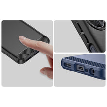 Заредете изображение във визуализатора на галерията – Carbon Case case for Oppo A17 flexible silicone carbon cover black
