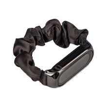 Заредете изображение във визуализатора на галерията – Cloth band for Xiaomi Mi Band 6/5/4/3 strap bracelet elastic scrunchies black - TopMag
