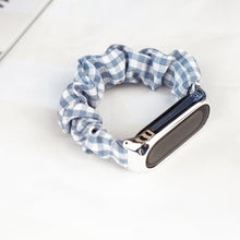 Заредете изображение във визуализатора на галерията – Cloth band for Xiaomi Mi Band 6/5/4/3 strap bracelet elastic scrunchies black - TopMag
