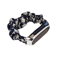 Заредете изображение във визуализатора на галерията – Cloth band for Xiaomi Mi Band 6/5/4/3 strap bracelet elastic scrunchies blue - TopMag
