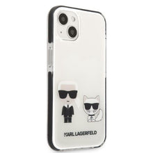 Заредете изображение във визуализатора на галерията – Karl Lagerfeld KLHCP13STPEKCW iPhone 13 mini 5.4" hardcase white/white Karl&amp;Choupette
