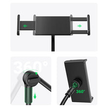 Заредете изображение във визуализатора на галерията – Ugreen universal holder stand phone stand tablet tripod lazy holder with flexible arm black (90296 LP485) - TopMag
