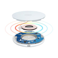 Заредете изображение във визуализатора на галерията – Ugreen 15W Qi wireless charger white (CD191 40122) - TopMag
