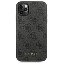 Заредете изображение във визуализатора на галерията – Guess GUHCN58G4GFGR iPhone 11 Pro 5,8" szary/grey hard case 4G Metal Gold Logo - TopMag
