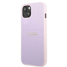 Заредете изображение във визуализатора на галерията – Guess GUHCP13MPSASBPU iPhone 13 6,1" fioletowy/purple Saffiano Hot Stamp &amp; Metal Logo - TopMag
