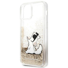 Заредете изображение във визуализатора на галерията – Karl Lagerfeld KLHCP12MGCFD iPhone 12/12 Pro 6.1 "gold / gold hardcase Liquid Glitter Choupette Fun - TopMag
