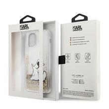 Заредете изображение във визуализатора на галерията – Karl Lagerfeld KLHCP12MGCFD iPhone 12/12 Pro 6.1 "gold / gold hardcase Liquid Glitter Choupette Fun - TopMag
