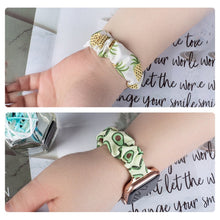 Заредете изображение във визуализатора на галерията – Fabric Watch 7 band 7/6/5/4/3/2 / SE (41/40 / 38mm) strap bracelet bracelet with elastic blue - TopMag
