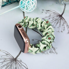 Заредете изображение във визуализатора на галерията – Cloth Watch 7 band 7/6/5/4/3/2 / SE (41/40 / 38mm) strap bracelet avocado elastic bracelet - TopMag

