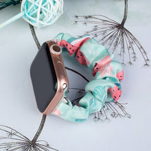 Заредете изображение във визуализатора на галерията – Cloth Watch 7 band 7/6/5/4/3/2 / SE (41/40 / 38mm) strap bracelet bracelet on elastic watermelon - TopMag
