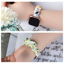 Заредете изображение във визуализатора на галерията – Cloth Watch 7 band 7/6/5/4/3/2 / SE (45/44 / 42mm) strap bracelet bracelet with elastic pineapple - TopMag
