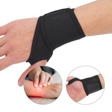 Заредете изображение във визуализатора на галерията – Set of two fabric stabilizers with Velcro, black band for right and left wrist - TopMag
