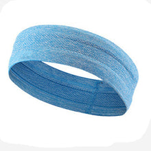 Заредете изображение във визуализатора на галерията – Elastic fabric headband for running fitness blue - TopMag

