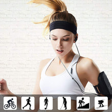 Заредете изображение във визуализатора на галерията – Elastic fabric headband for running fitness blue - TopMag
