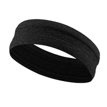 Заредете изображение във визуализатора на галерията – Elastic fabric headband for running fitness black - TopMag
