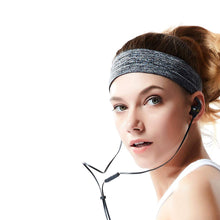 Заредете изображение във визуализатора на галерията – Elastic fabric headband for running fitness black - TopMag
