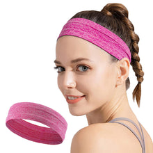 Заредете изображение във визуализатора на галерията – Elastic fabric headband for running fitness pink - TopMag
