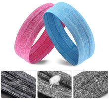 Заредете изображение във визуализатора на галерията – Elastic fabric headband for running fitness pink - TopMag
