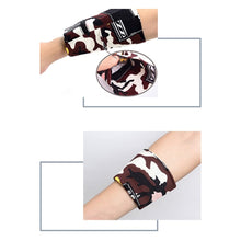 Заредете изображение във визуализатора на галерията – Fabric armband armband for running fitness stripes white / black - TopMag

