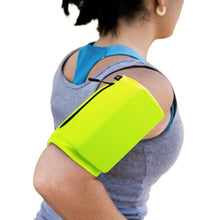 Заредете изображение във визуализатора на галерията – Elastic fabric armband armband for running fitness S, green - TopMag
