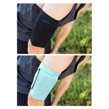Заредете изображение във визуализатора на галерията – Elastic fabric armband armband for running fitness S navy blue - TopMag
