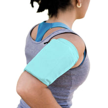 Заредете изображение във визуализатора на галерията – Elastic fabric armband armband for running fitness M blue - TopMag
