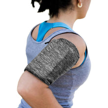 Заредете изображение във визуализатора на галерията – Elastic fabric armband armband for running fitness L gray - TopMag
