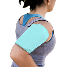 Заредете изображение във визуализатора на галерията – Elastic fabric armband XL fitness running armband blue - TopMag
