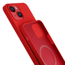 Заредете изображение във визуализатора на галерията – Apple iPhone 14 Plus - 3mk Hardy Silicone MagCase Red
