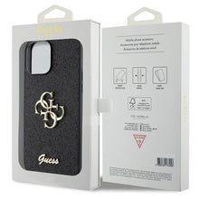 Заредете изображение във визуализатора на галерията – Original Case GUESS hardcase Glitter Script Big 4G GUHCP13XHG4SGK for Iphone 13 Pro Max black
