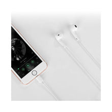 Заредете изображение във визуализатора на галерията – Слушалки Hoco за iPhone lightning 8-pin l7 бял - TopMag
