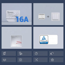 Заредете изображение във визуализатора на галерията – Sonoff in-wall current switch Wi-Fi white (MINIR3) - TopMag
