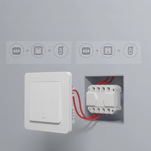 Заредете изображение във визуализатора на галерията – Sonoff in-wall current switch Wi-Fi white (MINIR3) - TopMag
