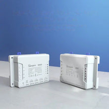 Заредете изображение във визуализатора на галерията – Sonoff Smart 4 Channel Relay Wi-Fi Current Switch White (4CHR3) - TopMag
