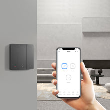 Заредете изображение във визуализатора на галерията – Sonoff smart 1-channel Wi-Fi wall switch black (M5-1C-80) - TopMag
