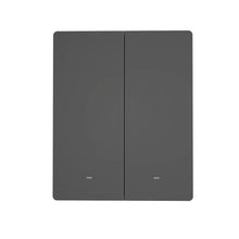 Заредете изображение във визуализатора на галерията – Sonoff smart 2-channel Wi-Fi wall switch black (M5-2C-80) - TopMag
